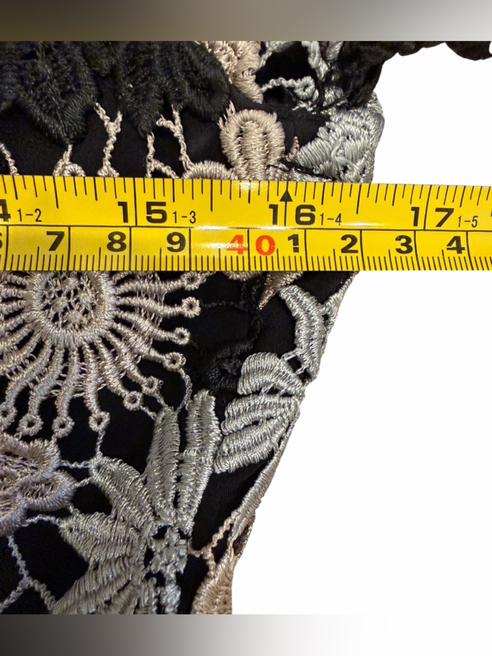 Nanette Lepore High Roller Dress Floral Lace V Neck Asymmetrical Black 4 - Picture 3 of 13